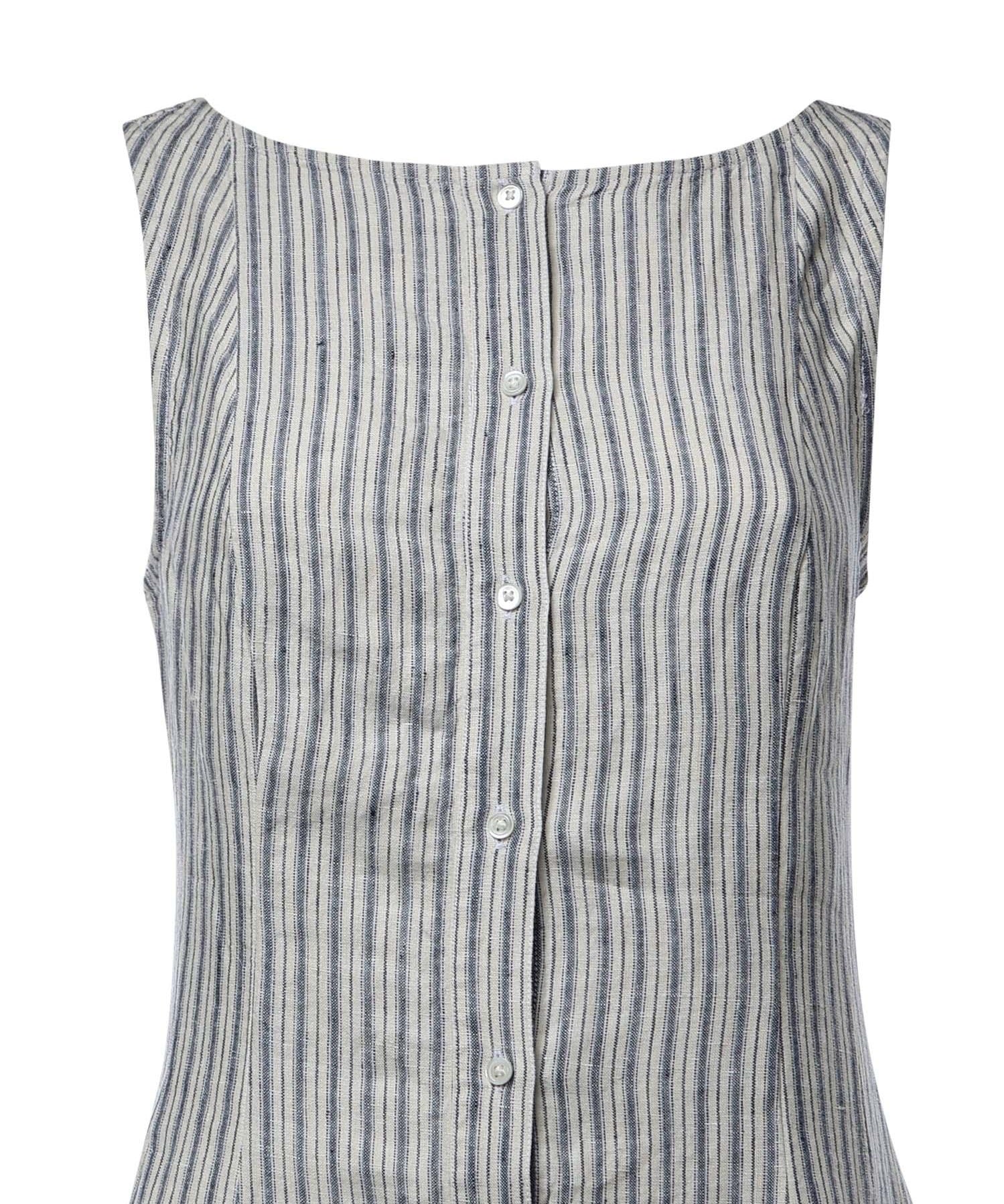 Abito in lino a righe 211B17459 001 POLO RALPH LAUREN 