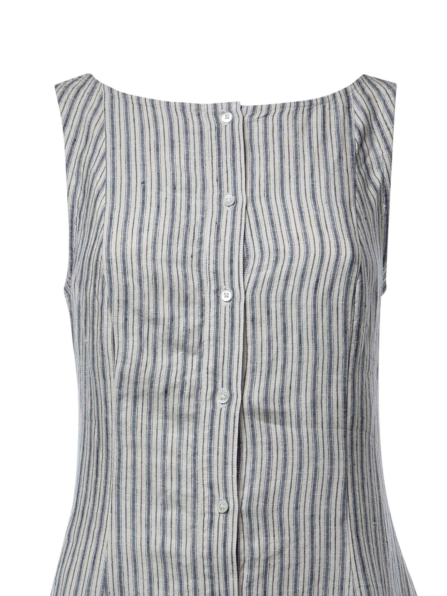 Abito in lino a righe 211B17459 001 POLO RALPH LAUREN 