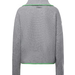 Maglia in lana e cashmere con zip 105448 A2Q9IS1 PINKO 