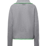 Maglia in lana e cashmere con zip 105448 A2Q9IS1 PINKO 