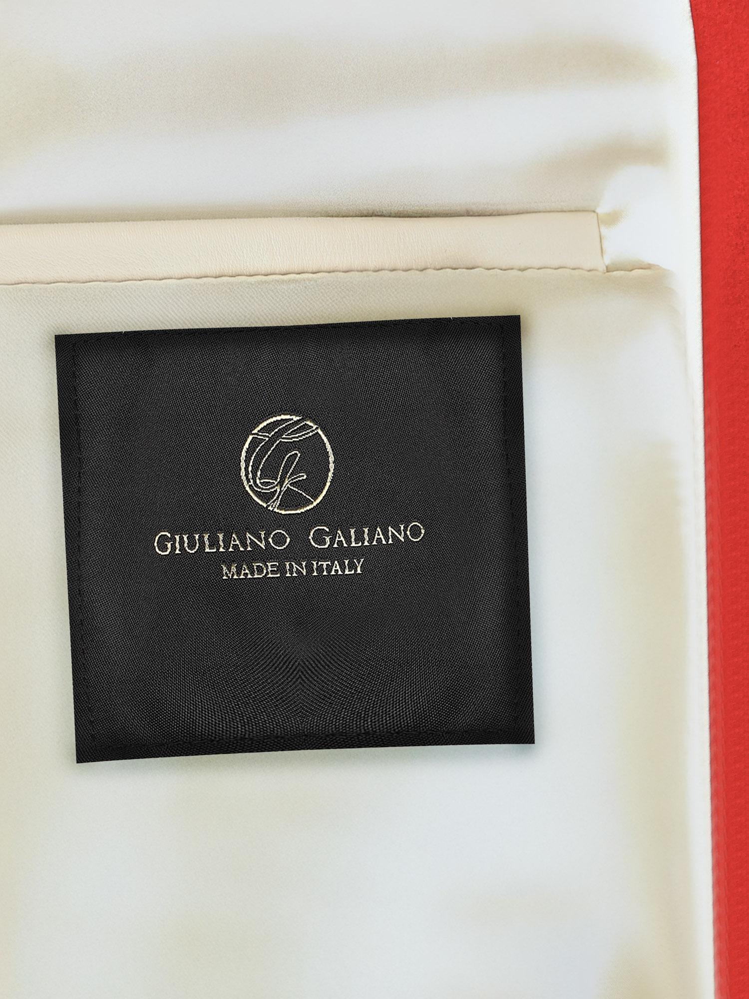 Bomber Varsity in nappa e tessuto VARSITY NAPPAROSSO GIULIANO GALIANO 