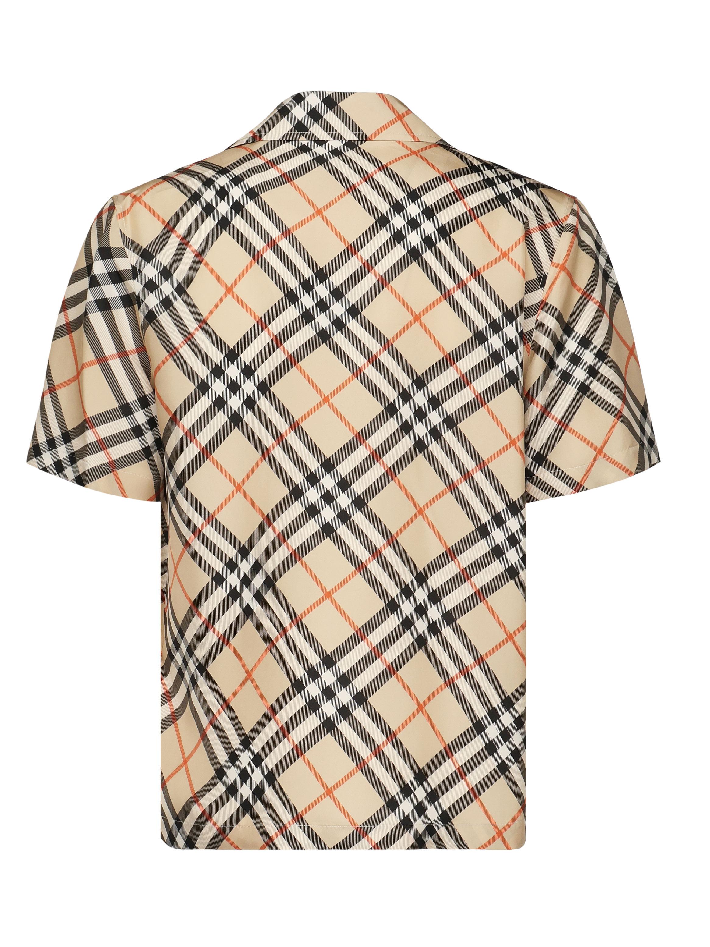 Camicia Check in seta 8091202 B9368 BURBERRY 