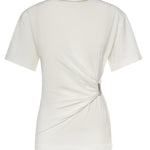 T-shirt Mary con drappeggio 106455 A35DZ05 PINKO 