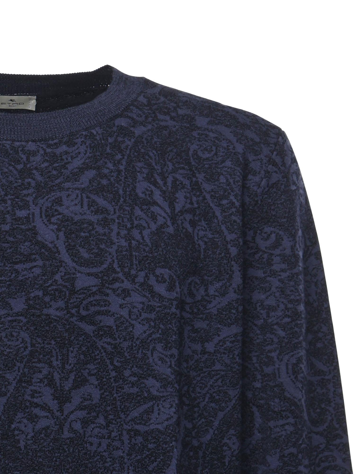 Maglia in cotone e lana jacquard MRKF0096 AQ195S9831 ETRO 