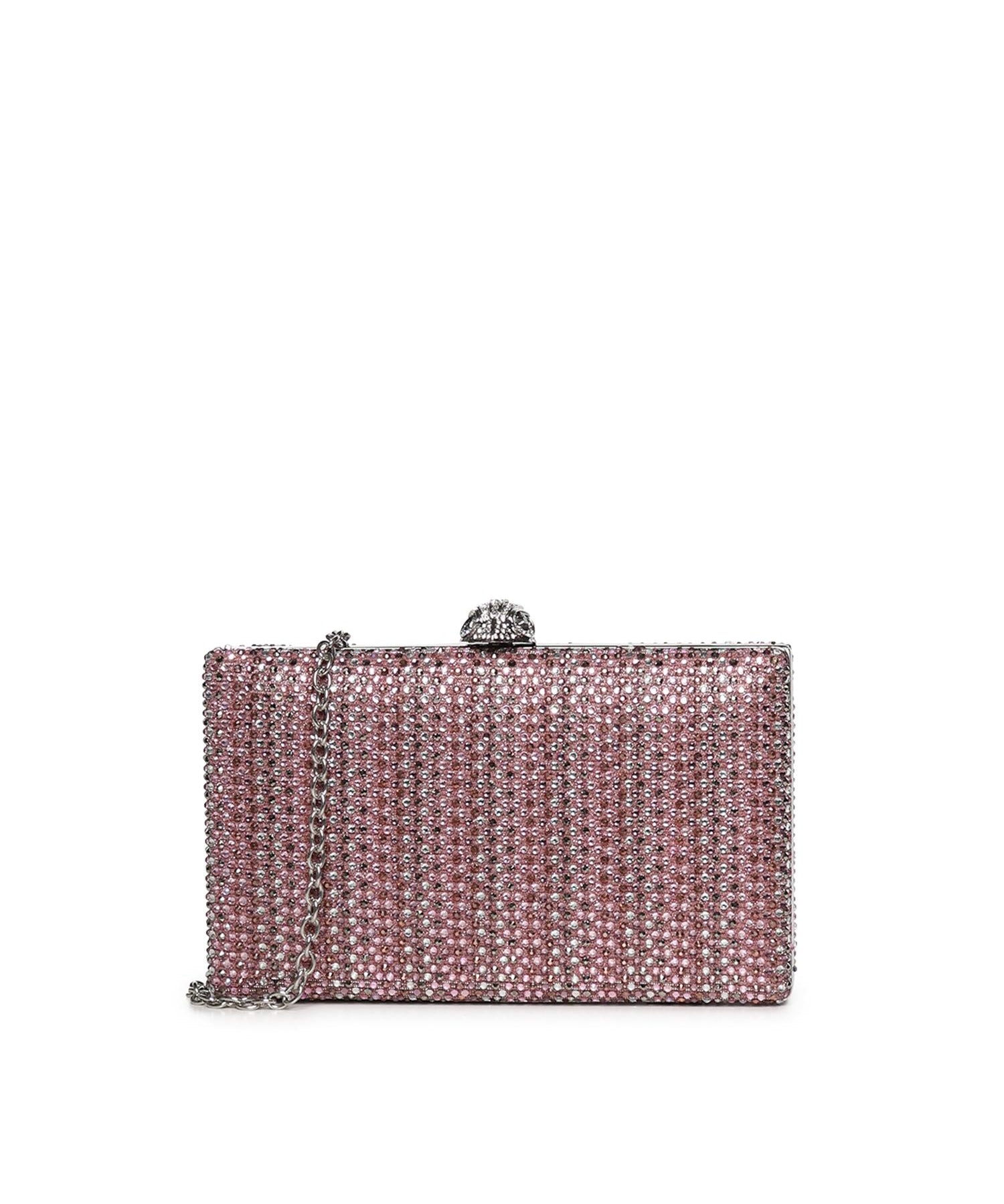 Clutch Crystal Kensington con cristalli 5569657609 PINK KURT GEIGER 