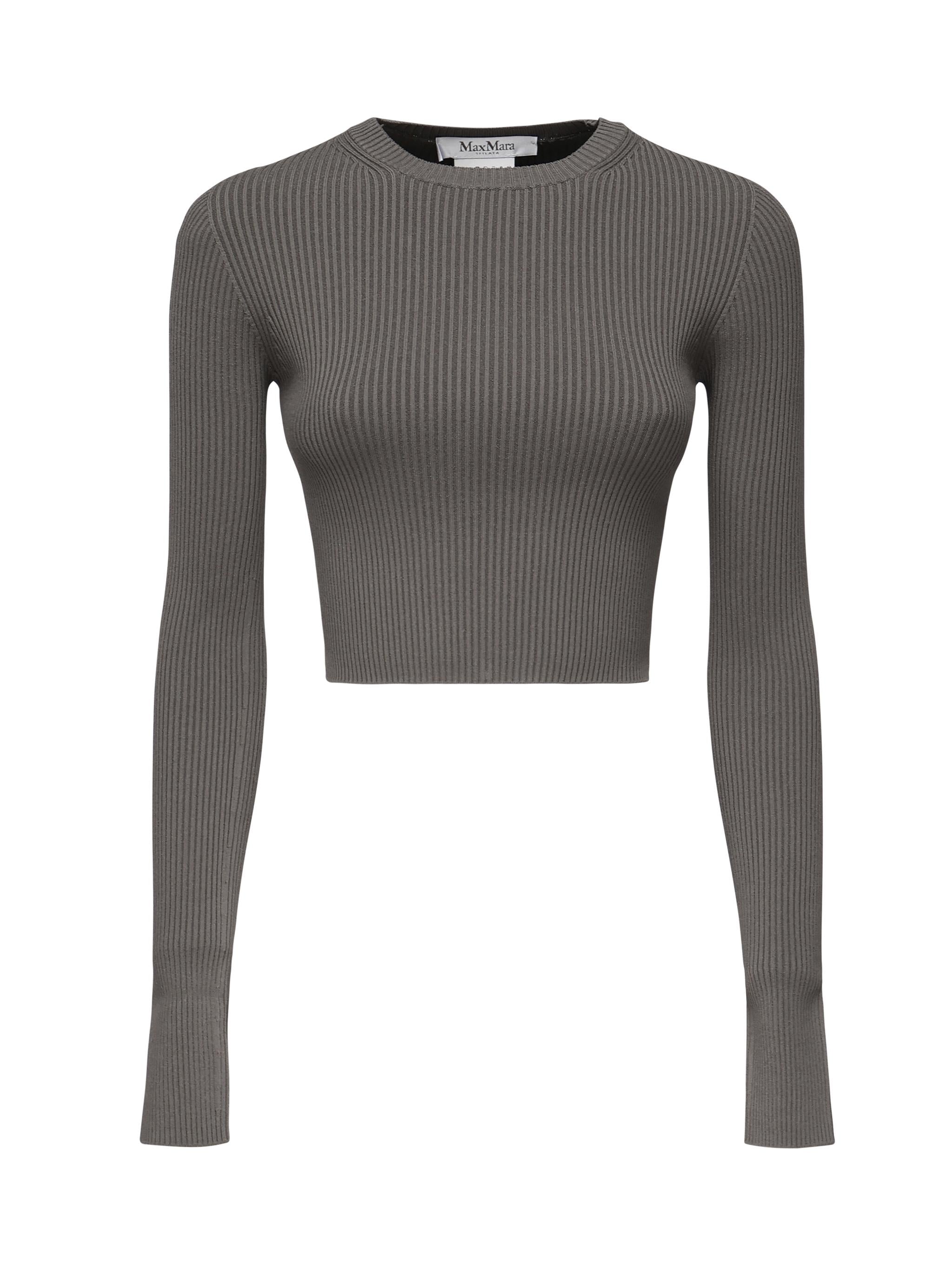 Maglia crop in viscosa crêpe 2511361243600 013 MAX MARA 