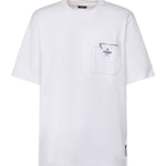 T-shirt in cotone con taschino logo e zip FY0936 ARYRF0QA0 FENDI 