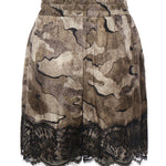 Shorts camouflage con pizzo 107608 A3MYCSZ PINKO 