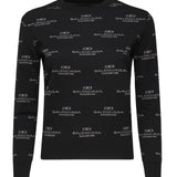 Maglione con logo all-over 812576 T17241269 BALENCIAGA 
