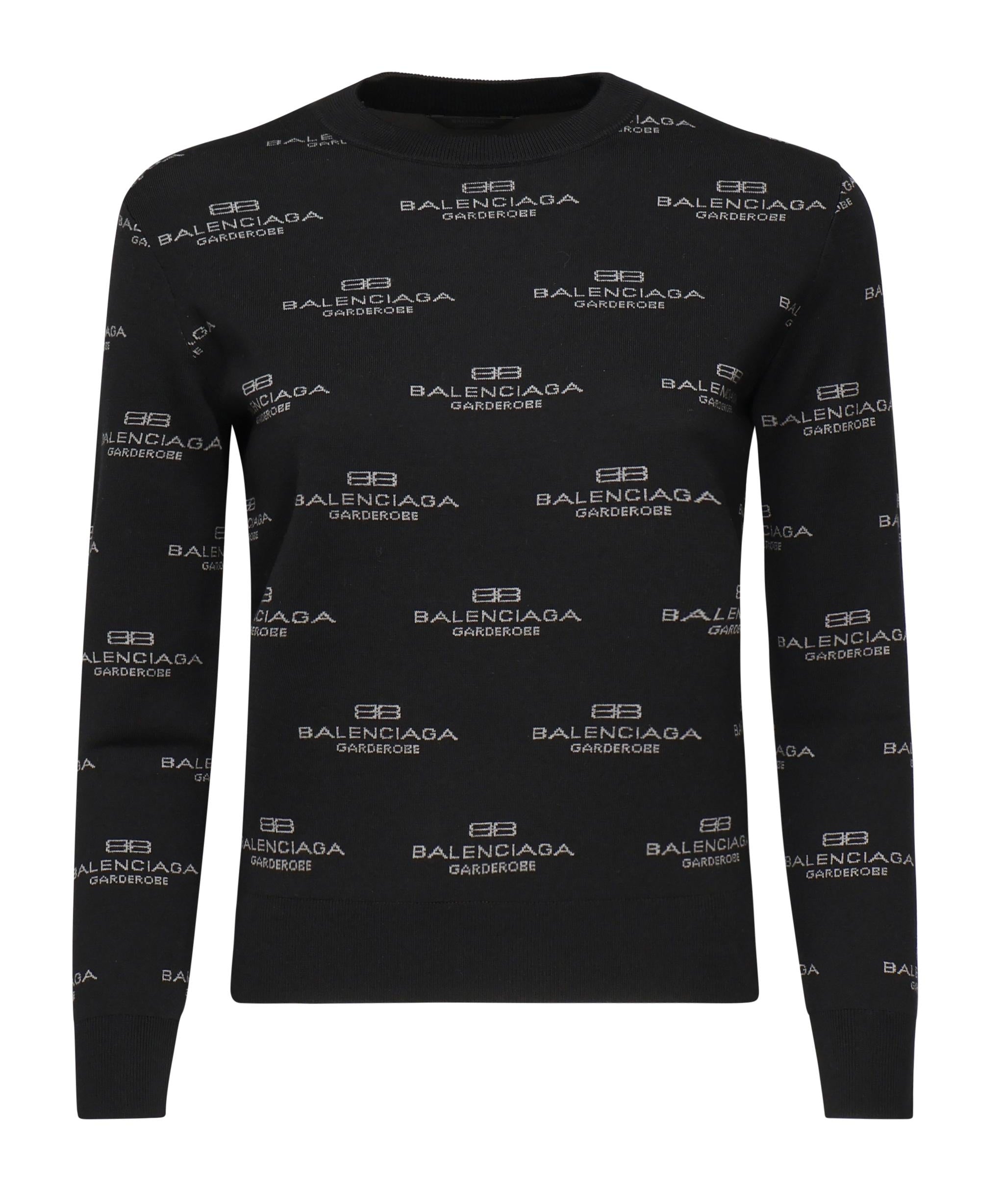 Maglione con logo all-over 812576 T17241269 BALENCIAGA 