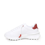 Sneakers raptor 1 in pelle RAPTOR1 NAPPAWHITE/RED GIULIANO GALIANO 