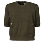 Maglia cropped in cotone GWP02379 P00210535547 GOLDEN GOOSE 