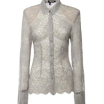 Camicia floreale in rete<BR/> 115704 039 ROTATE 