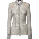 Camicia floreale in rete<BR/> 115704 039 ROTATE 