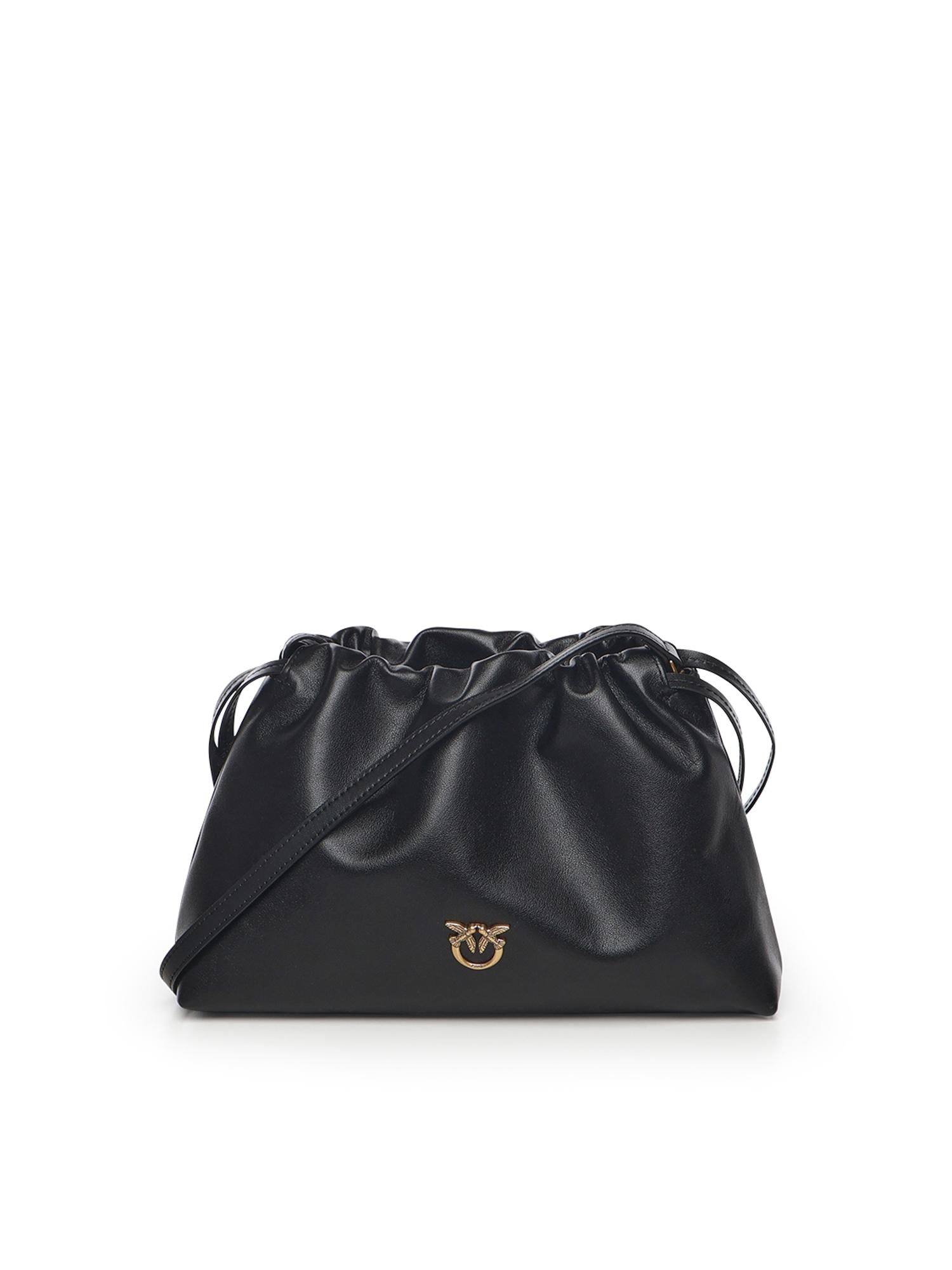 Borsa a spalla piccola in pelle 105907 A0QOZ99Q PINKO 