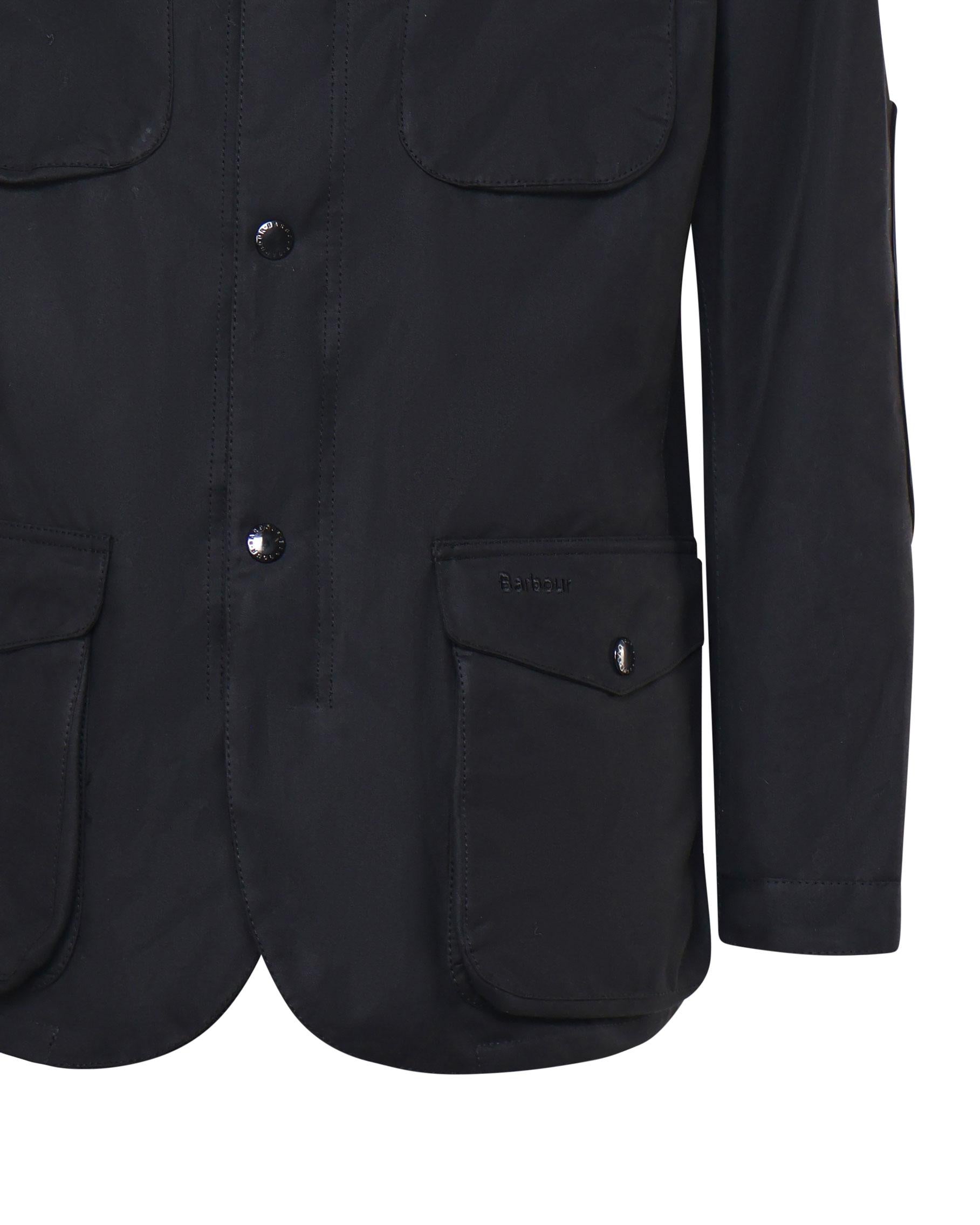 GIACCA CASUAL OGSTON WAX JKT IN COTONE NERO MWX0700 BK11 BARBOUR 