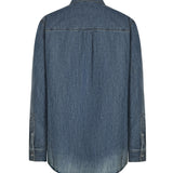 Camicia in chambray con logo GWC143 193KF0013 MIU MIU 