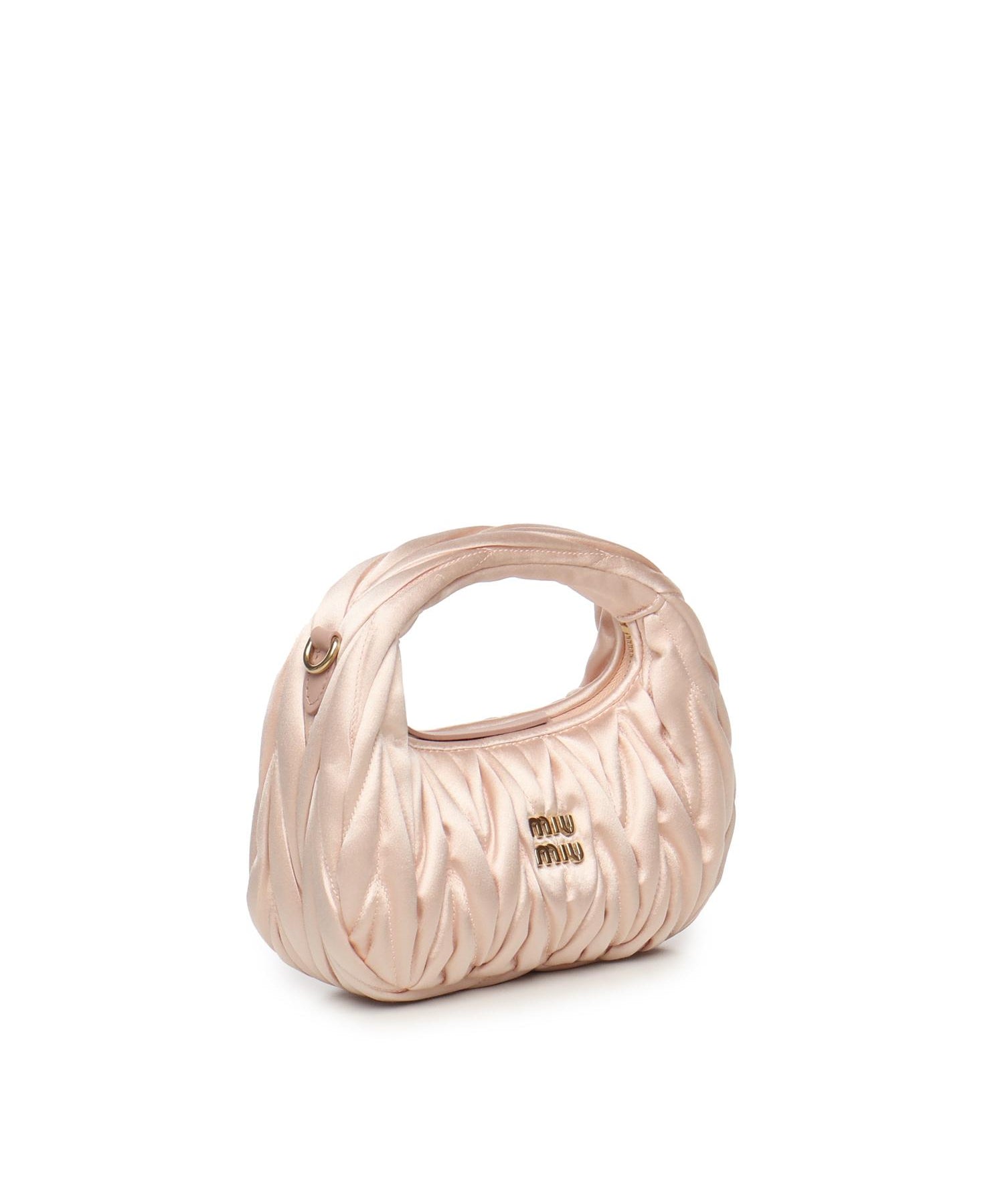 Mini bag Wander in raso trapuntato 5BP078 2BD8F0615 MIU MIU 