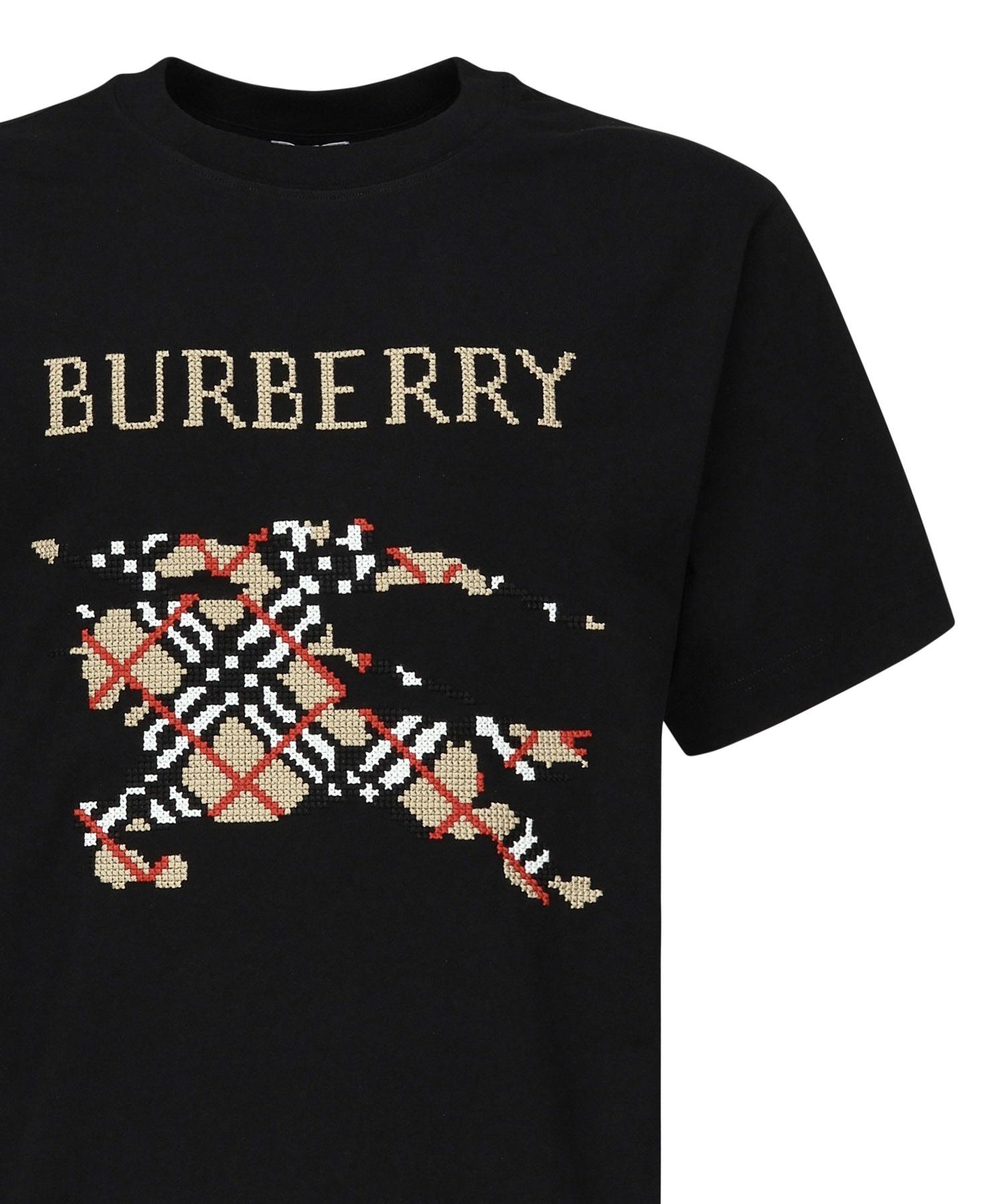 T-shirt con EKD a punto croce 8109021 A1189 BURBERRY 