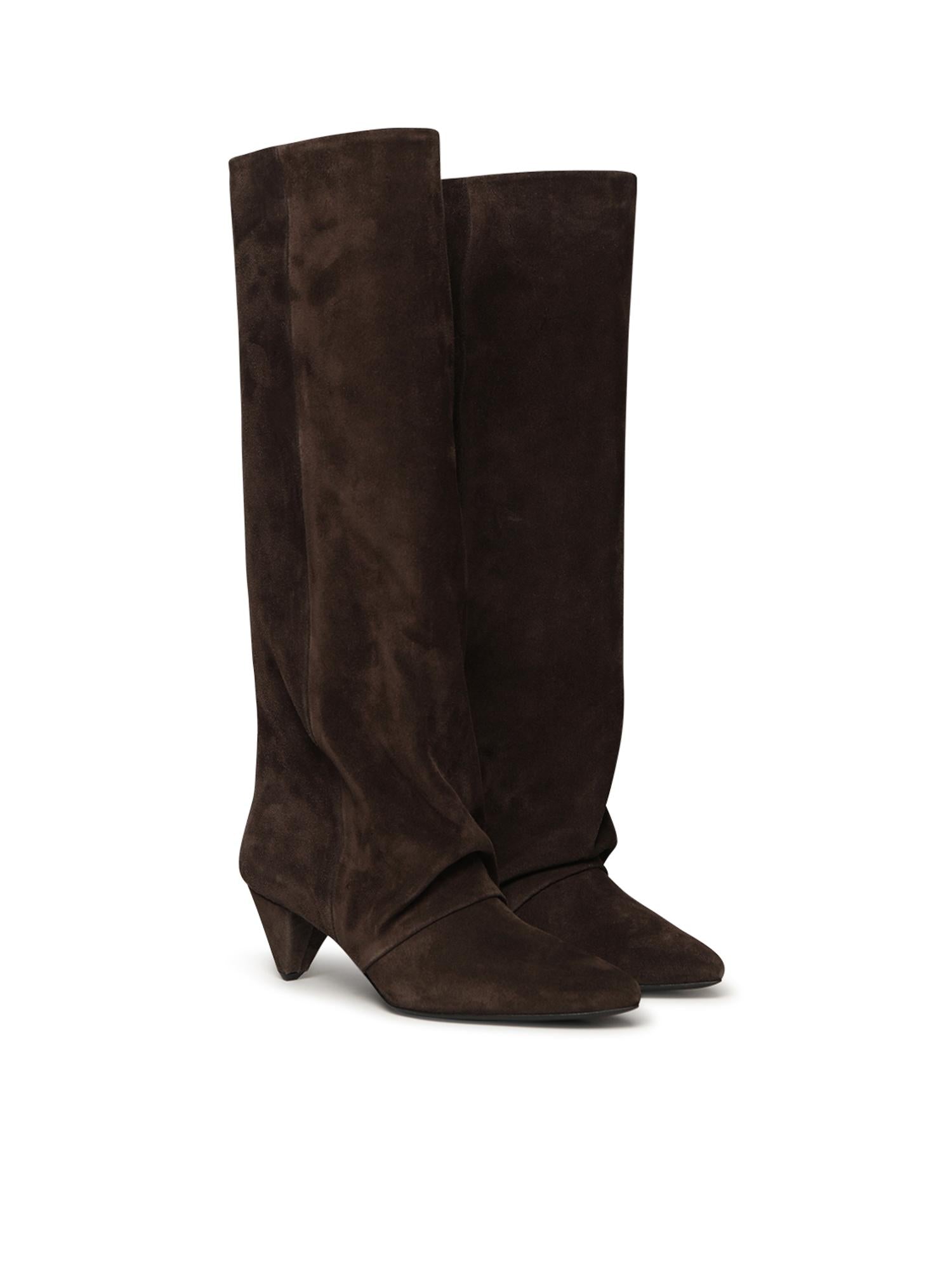 Stivale alto in camoscio ALIANA PEPE ALCHIMIA 