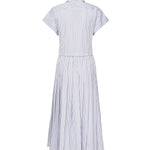 Abito plissé in popeline a righe MF5989 174TF0W3B MIU MIU 