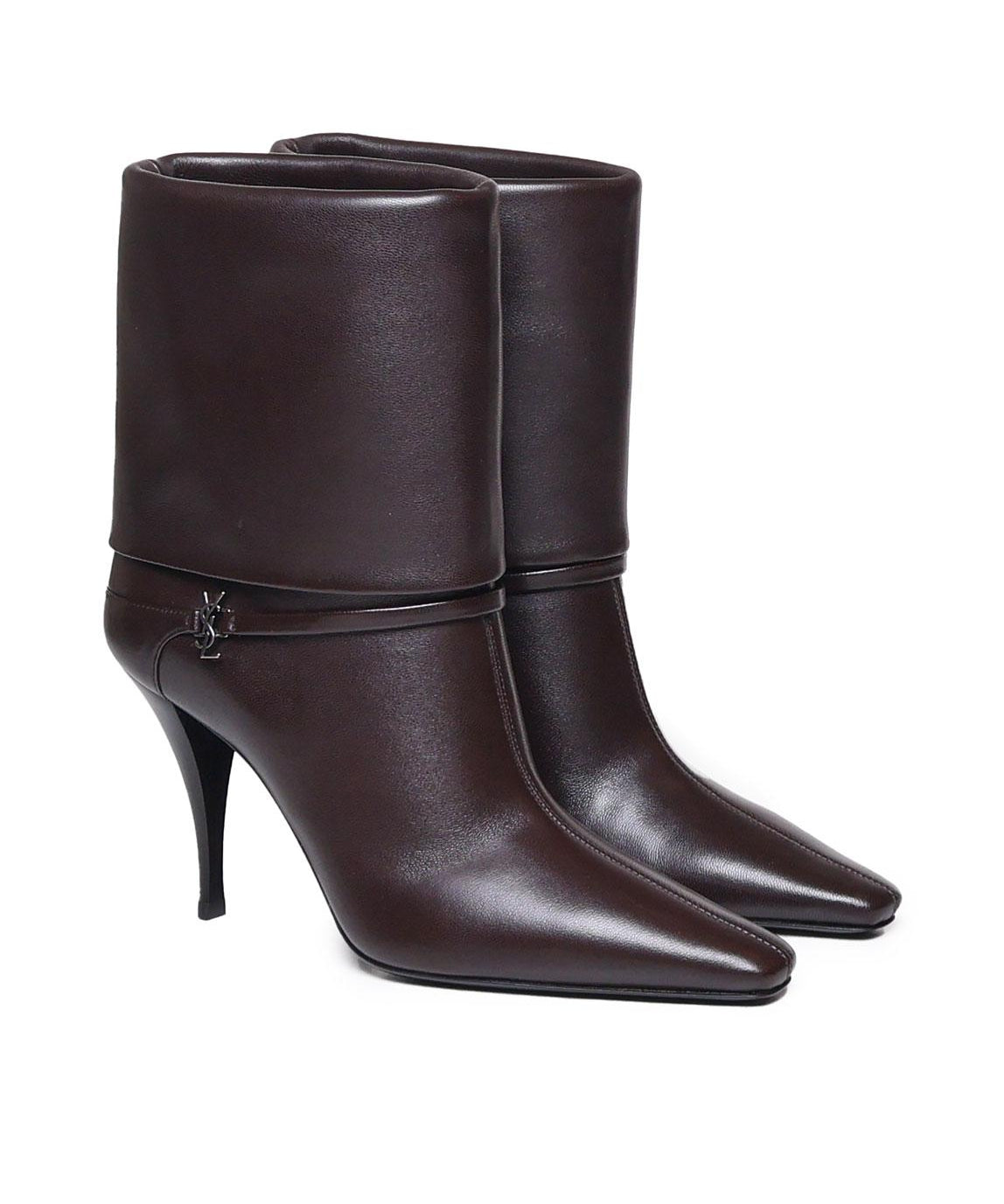 Stivaletti niki in pelle liscia 801393 AADV22245 SAINT LAURENT 