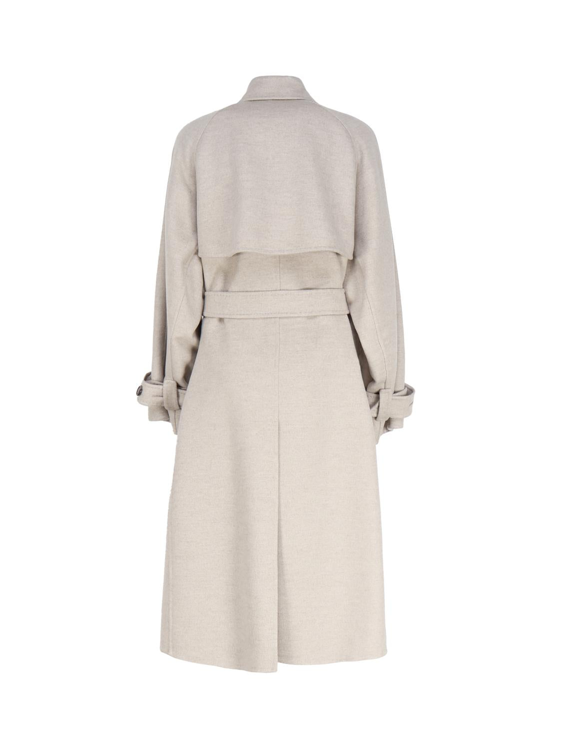 Trench oversize in cashmere<BR/> 2310160335600 FALCONE012 MAX MARA 