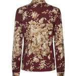 Camicia in charmeuse stampa Rose F5R64T FSA7YHR4OX DOLCE & GABBANA 