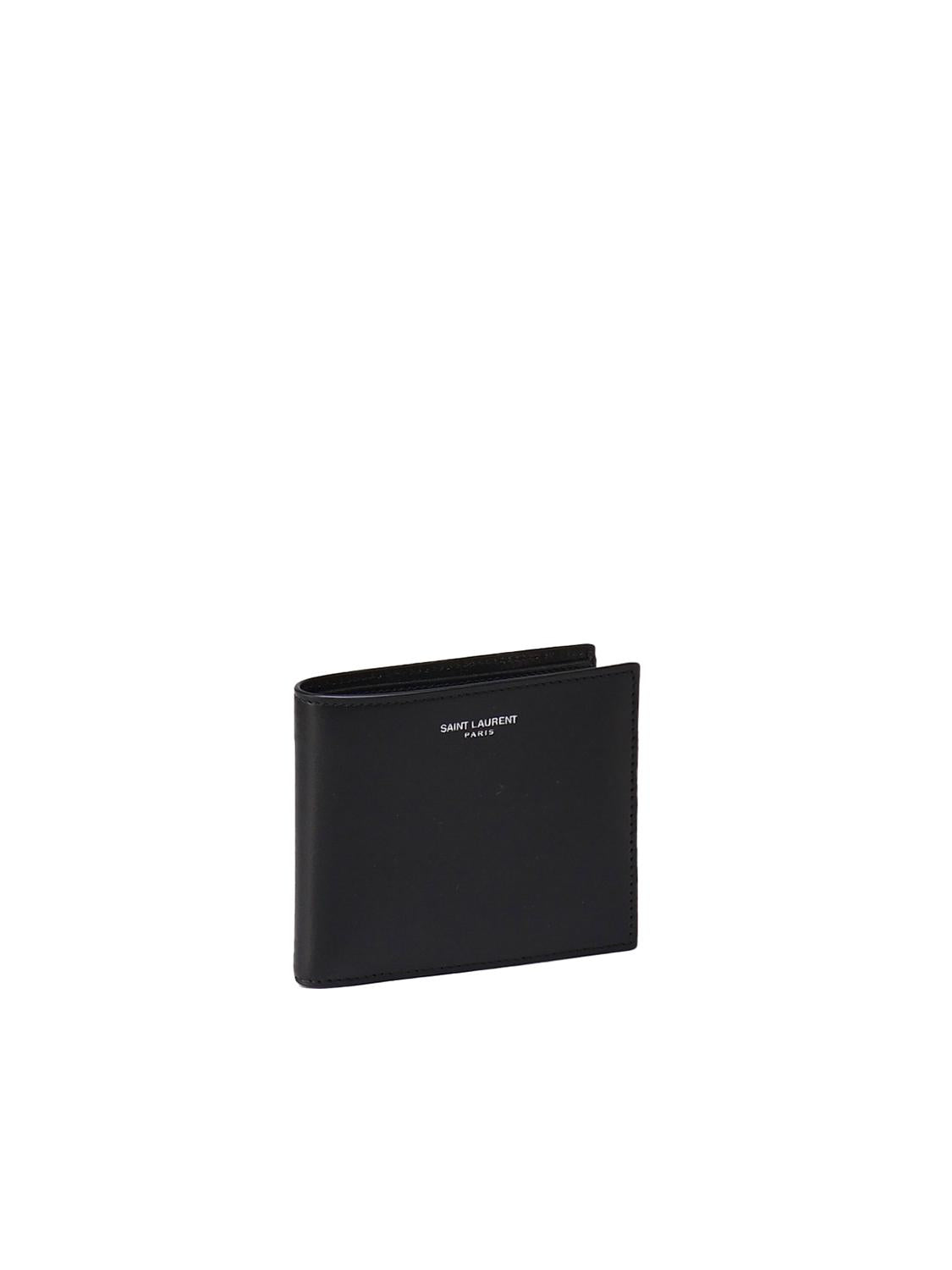 Portafogli bifold con logo 396303 0U90N1000 SAINT LAURENT 