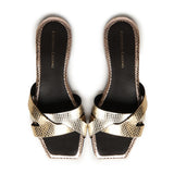 Sandali piatti Miryam<BR/> MIRYAM PLATINO GIULIANO GALIANO 