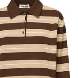 Polo in maglia di cotone MMLB32 17NQF0TDB MIU MIU 
