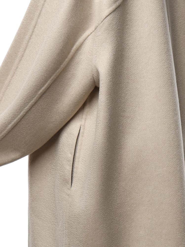 Cappotto asimmetrico in cashmere double face AA9M1207T500D 110 ALAIA 