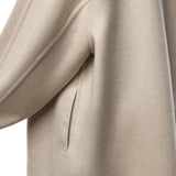 Cappotto asimmetrico in cashmere double face AA9M1207T500D 110 ALAIA 