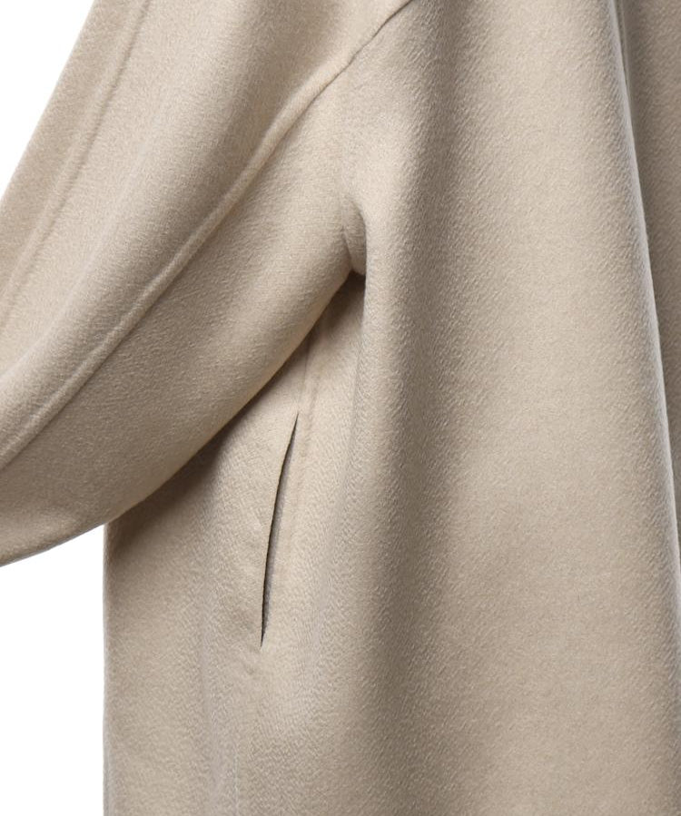 Cappotto asimmetrico in cashmere double face AA9M1207T500D 110 ALAIA 