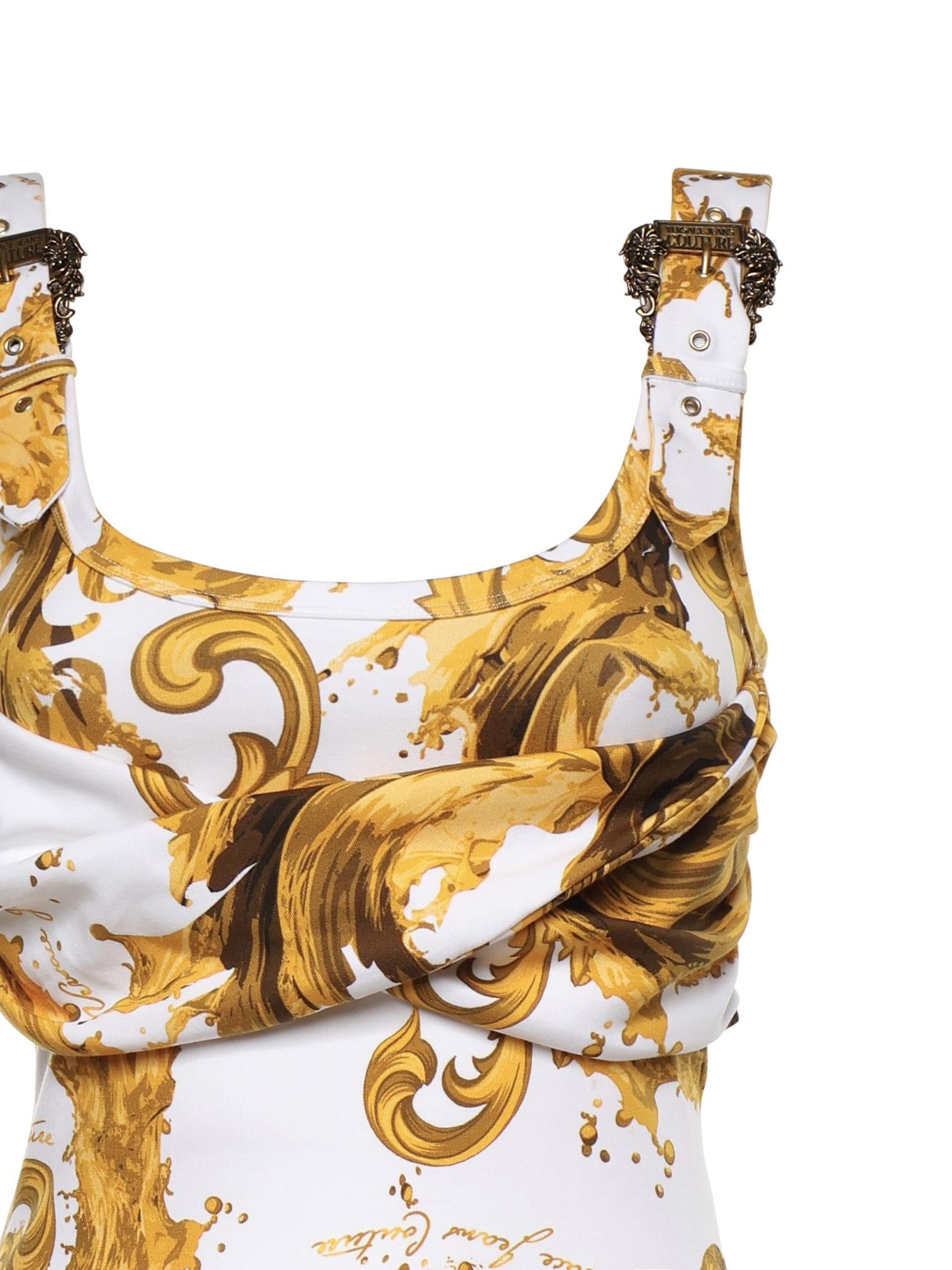Canotta in cotone con stampa 80HAM603 JS550G03 VERSACE JEANS COUTURE 