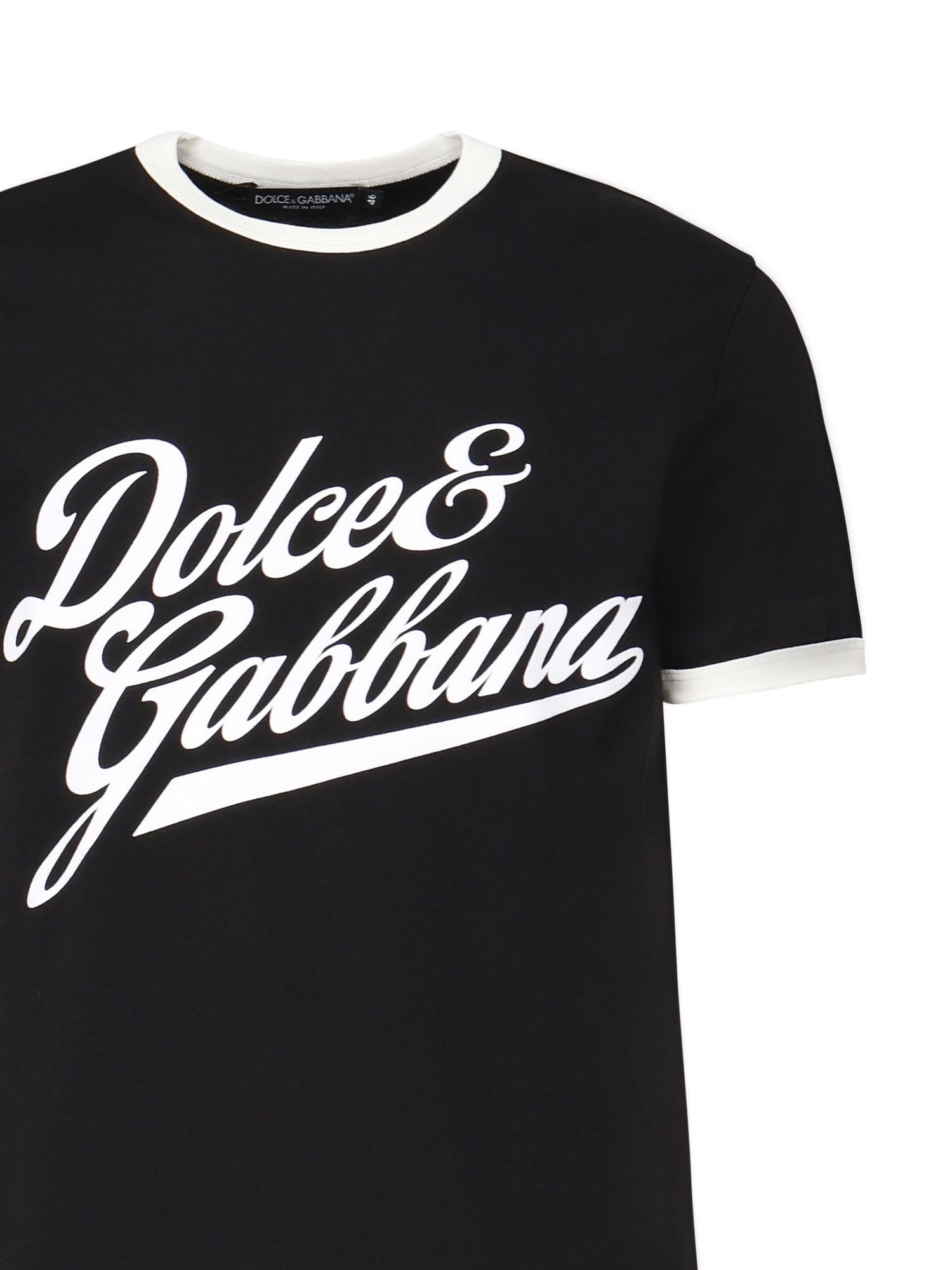 T-shirt in cotone con stampa G8PV1T G7PGCN0000 DOLCE & GABBANA 