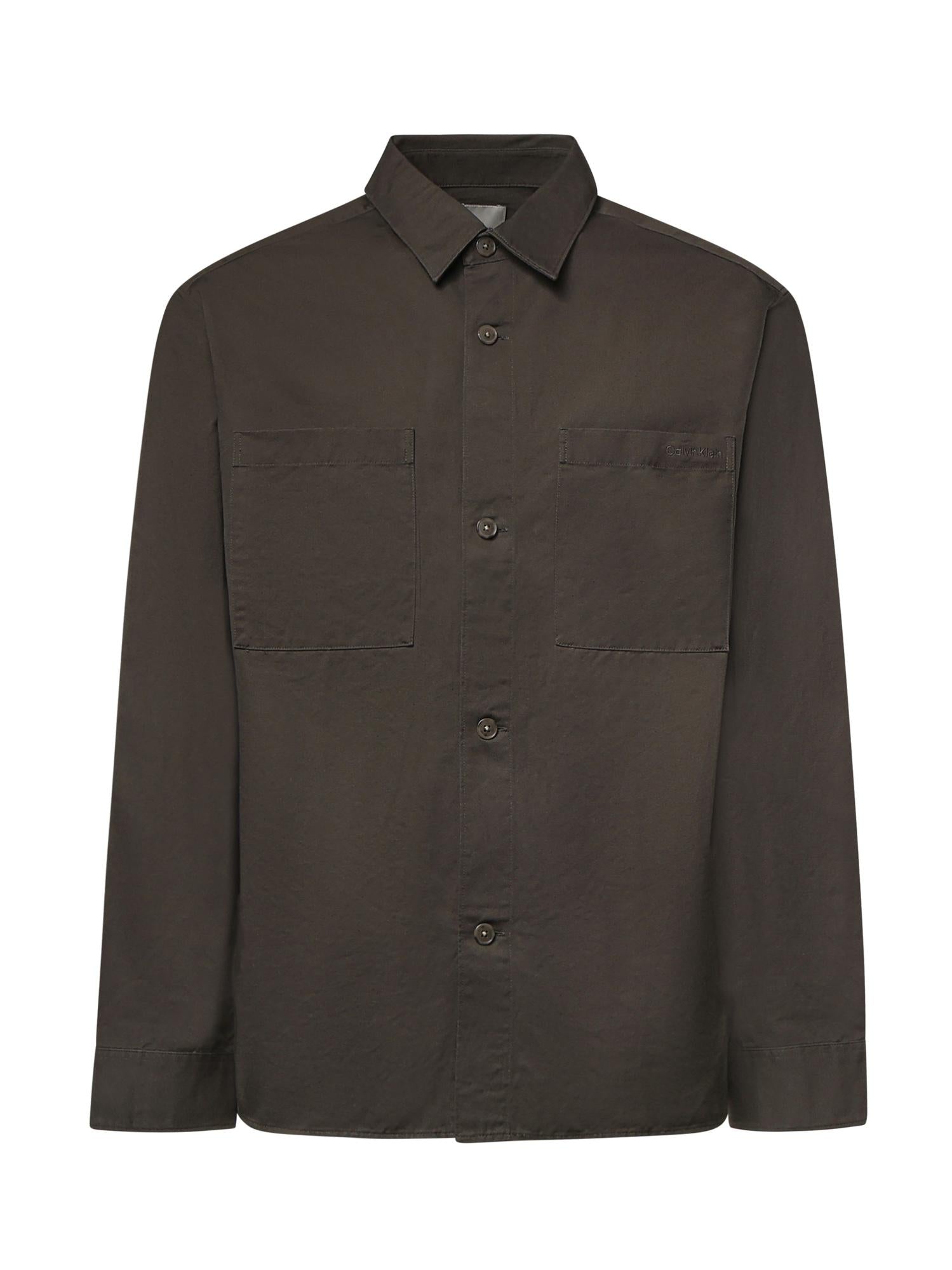 Camicia in misto cotone con logo LV04LG104G PAR CALVIN KLEIN 