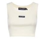 Canotta cropped a costine F8W40T FU7AVW0001 DOLCE & GABBANA 