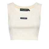 Canotta cropped a costine F8W40T FU7AVW0001 DOLCE & GABBANA 