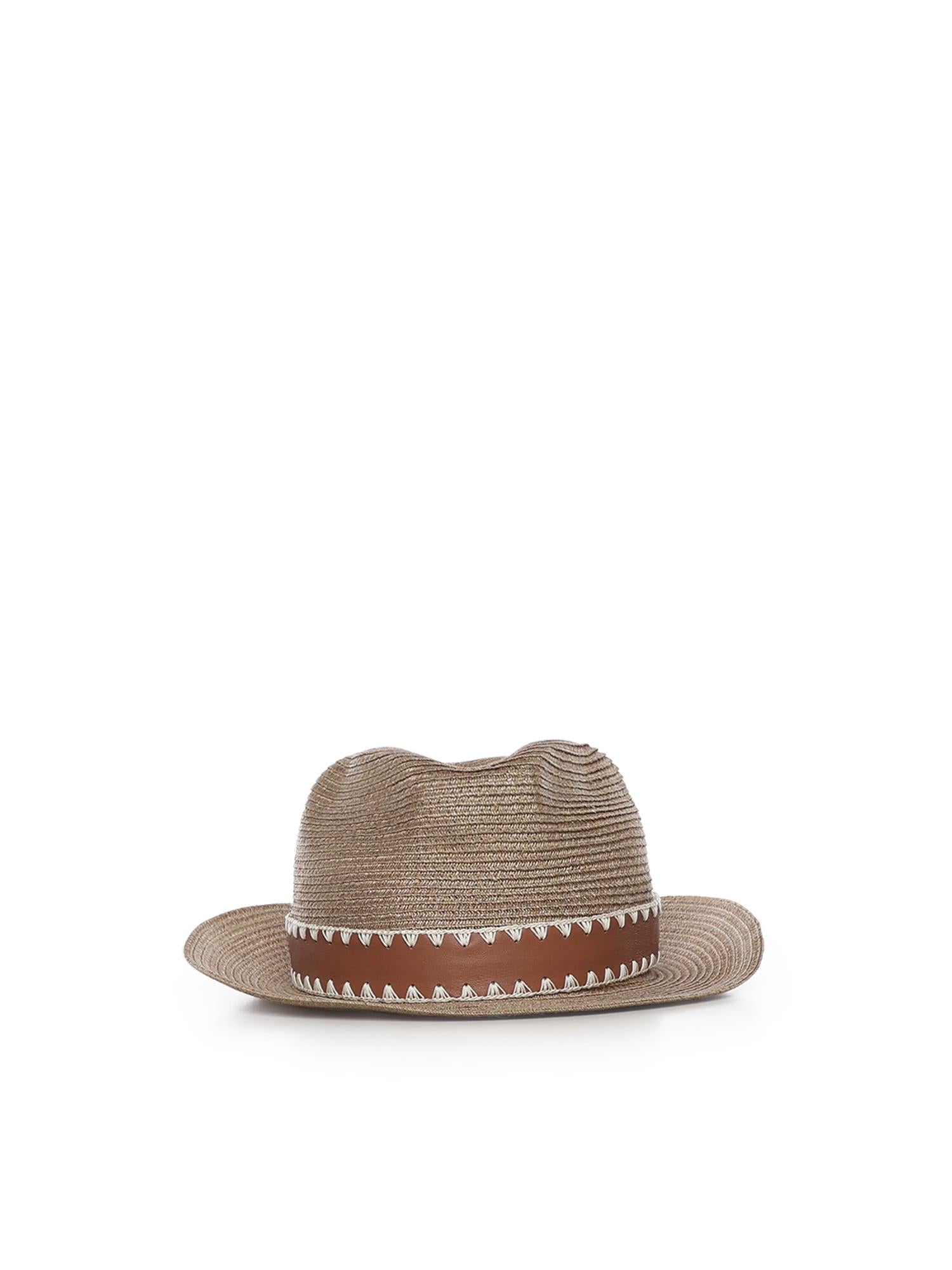 Cappello in abaca M77CPLM12TES0M118 03 ELEVENTY 