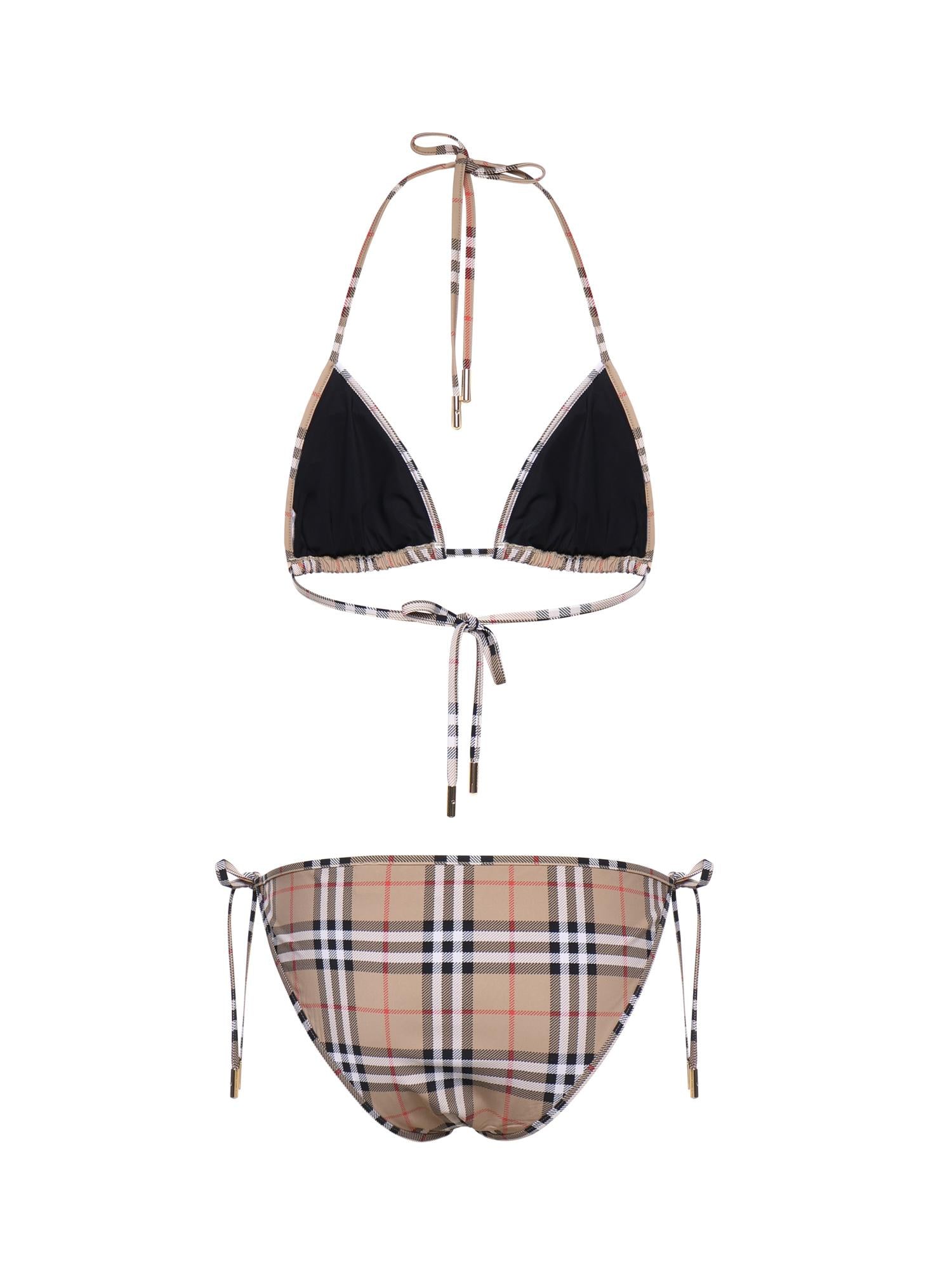 Bikini a triangolo Check 8009008 A5145 BURBERRY 