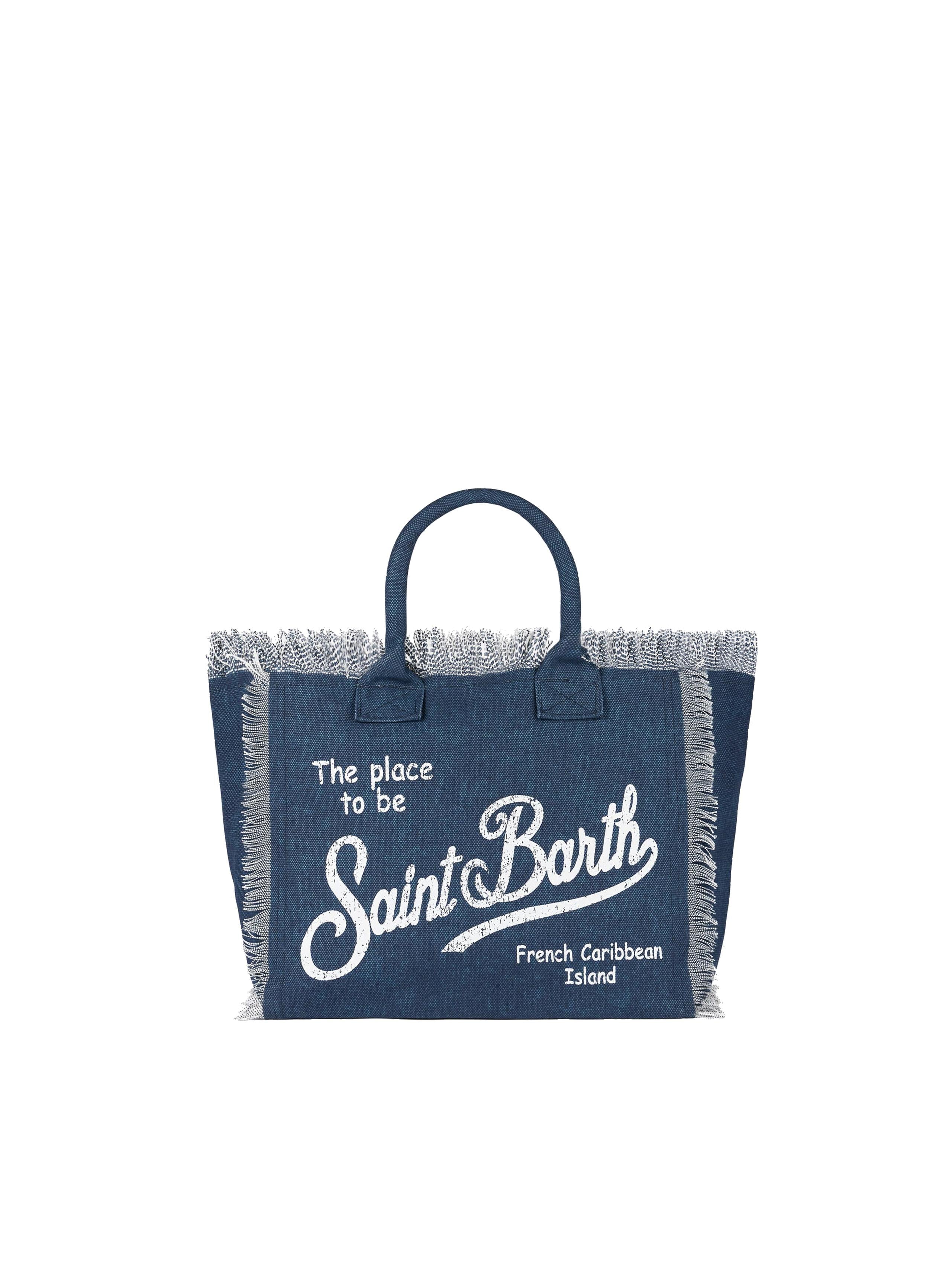 Borsa a mano Vanity in canvas di cotone VAMI001 03274H MC2 SAINT BARTH 