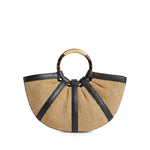 Borsa Shell in paglia e pelle E1U5D180101 846 COCCINELLE 