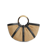 Borsa Shell in paglia e pelle E1U5D180101 846 COCCINELLE 