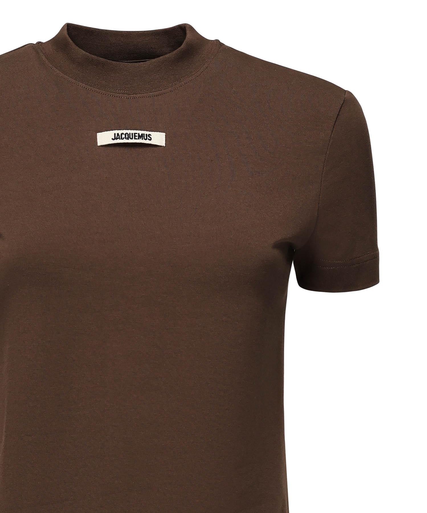 T-shirt in gros grain 24ETSW00133AJ00124 880 JACQUEMUS 
