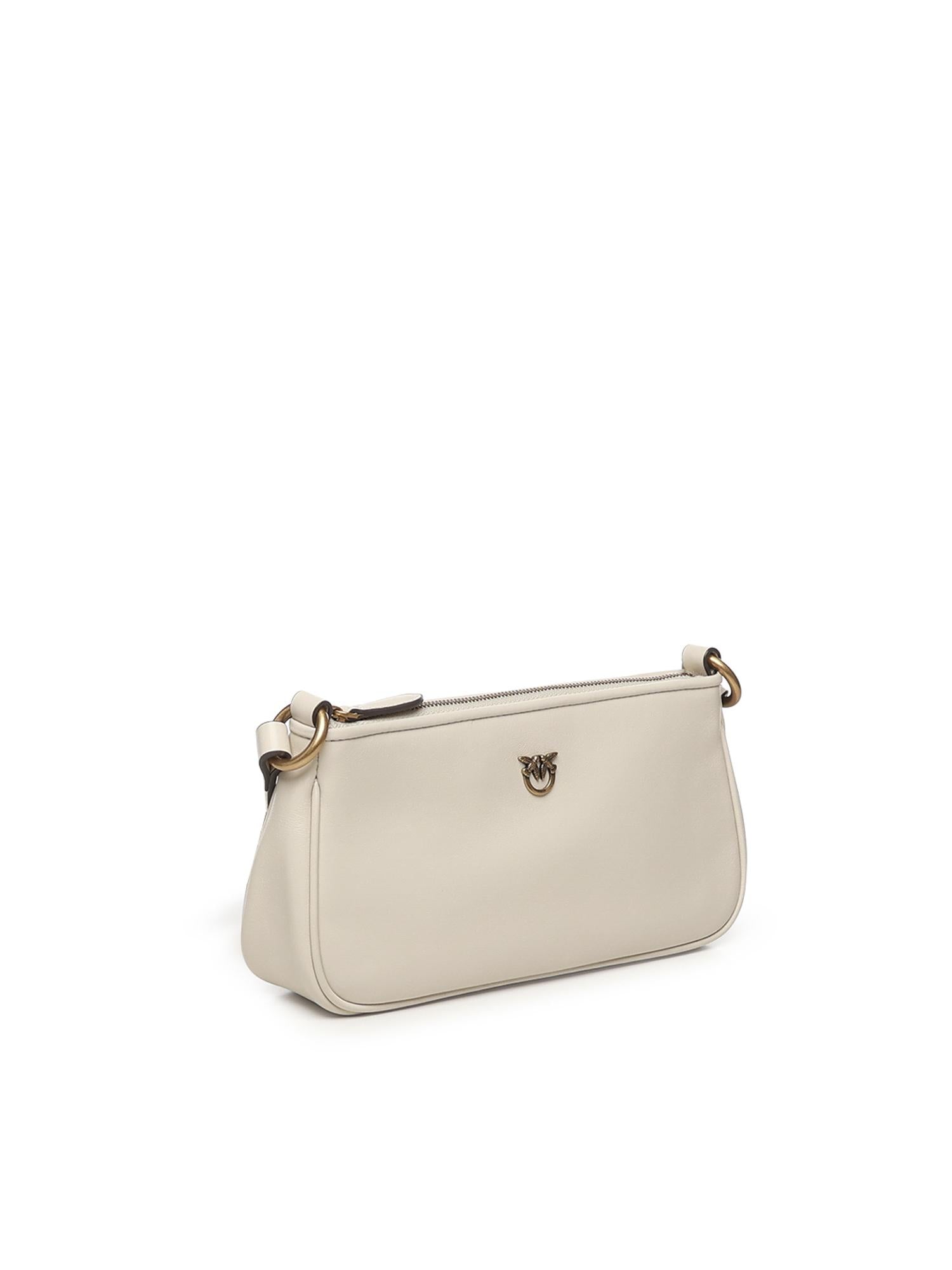 Borsa a tracolla Mini Half Moon Horizontal in pelle 105069 A0QOZ14Q PINKO 