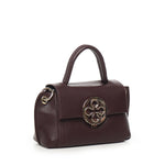 Borsa a mano Federica V small<BR/> 73BS9ER02 FEDERICA VBORDEAUX V° 73 