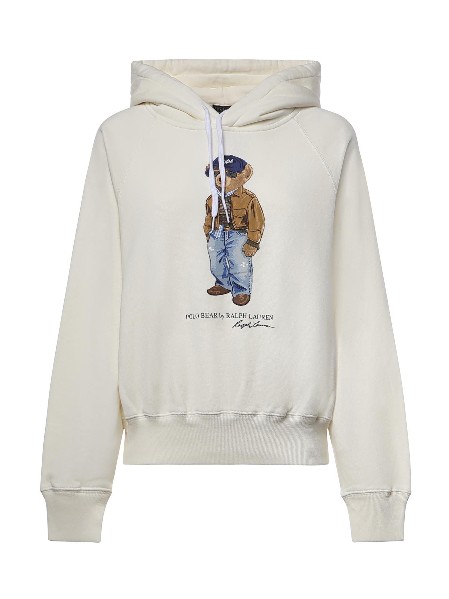 Felpa con stampa in misto cotone 211B17799 001 POLO RALPH LAUREN 