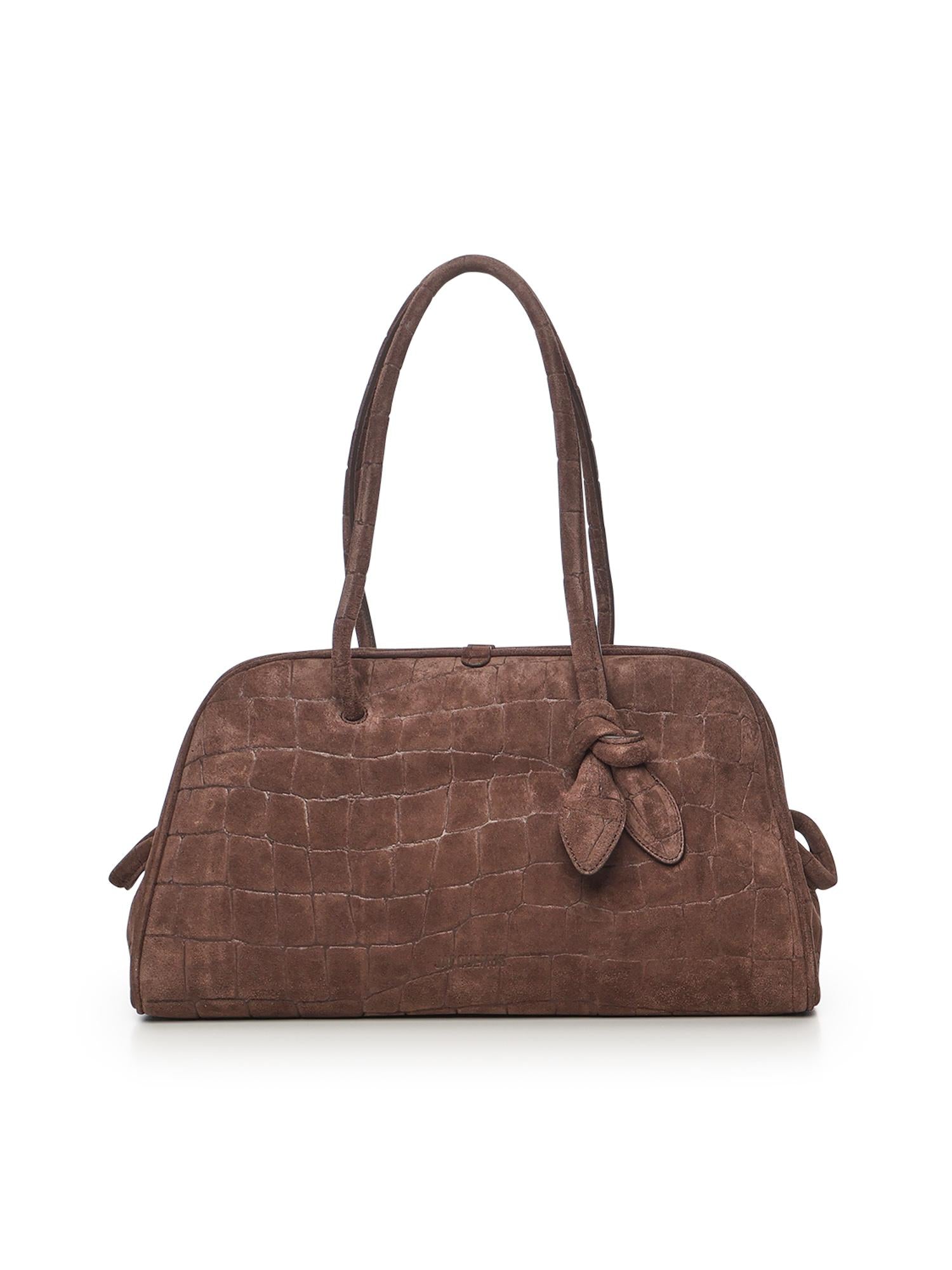 Borsa bowling in pelle scamosciata 25EBAU00417AC07A09 880 JACQUEMUS 