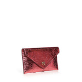 Bustina in pelle metallizzata con logo 105347 A2OTQ59Q PINKO 